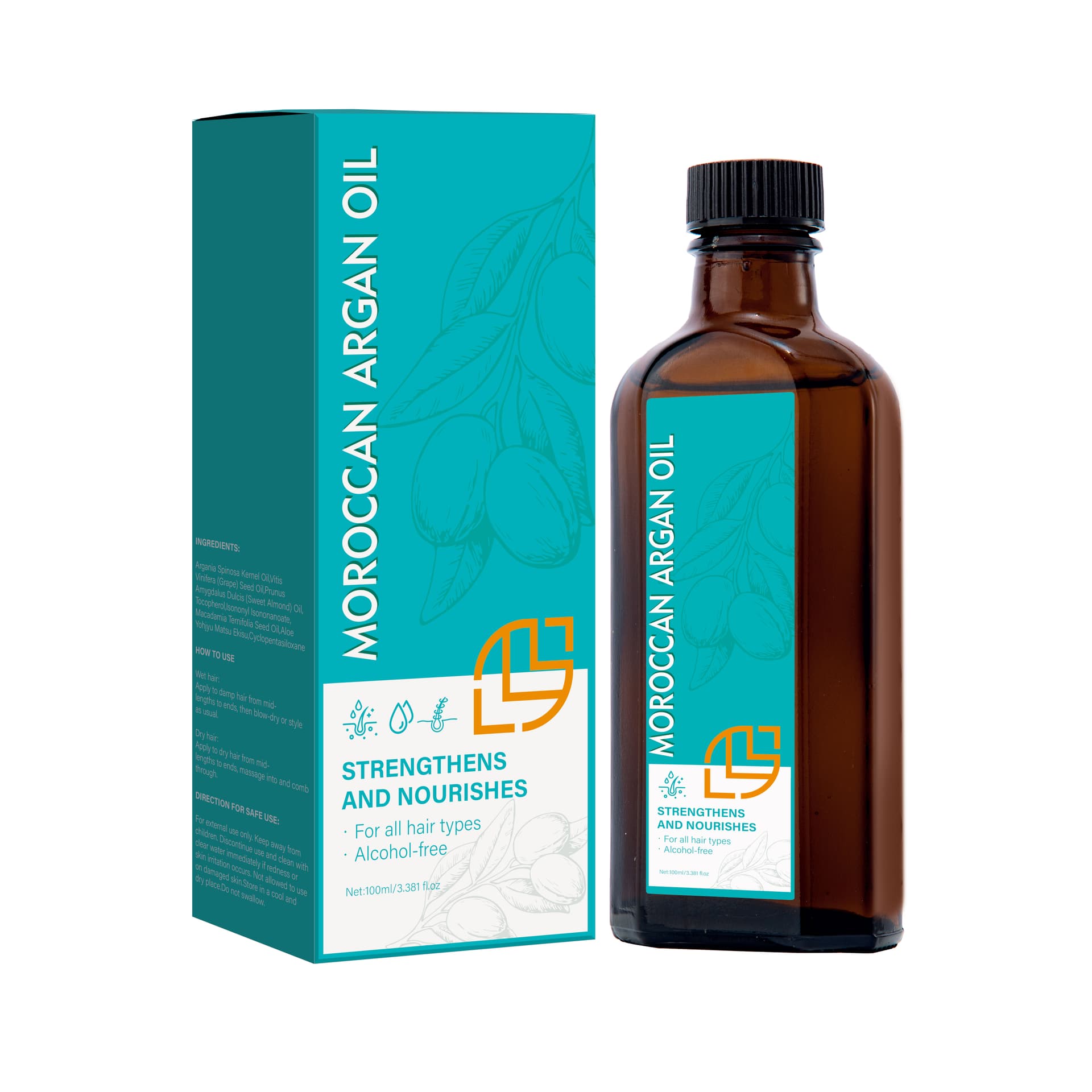 Huile d'argan marocain pour cheveux, routine afro