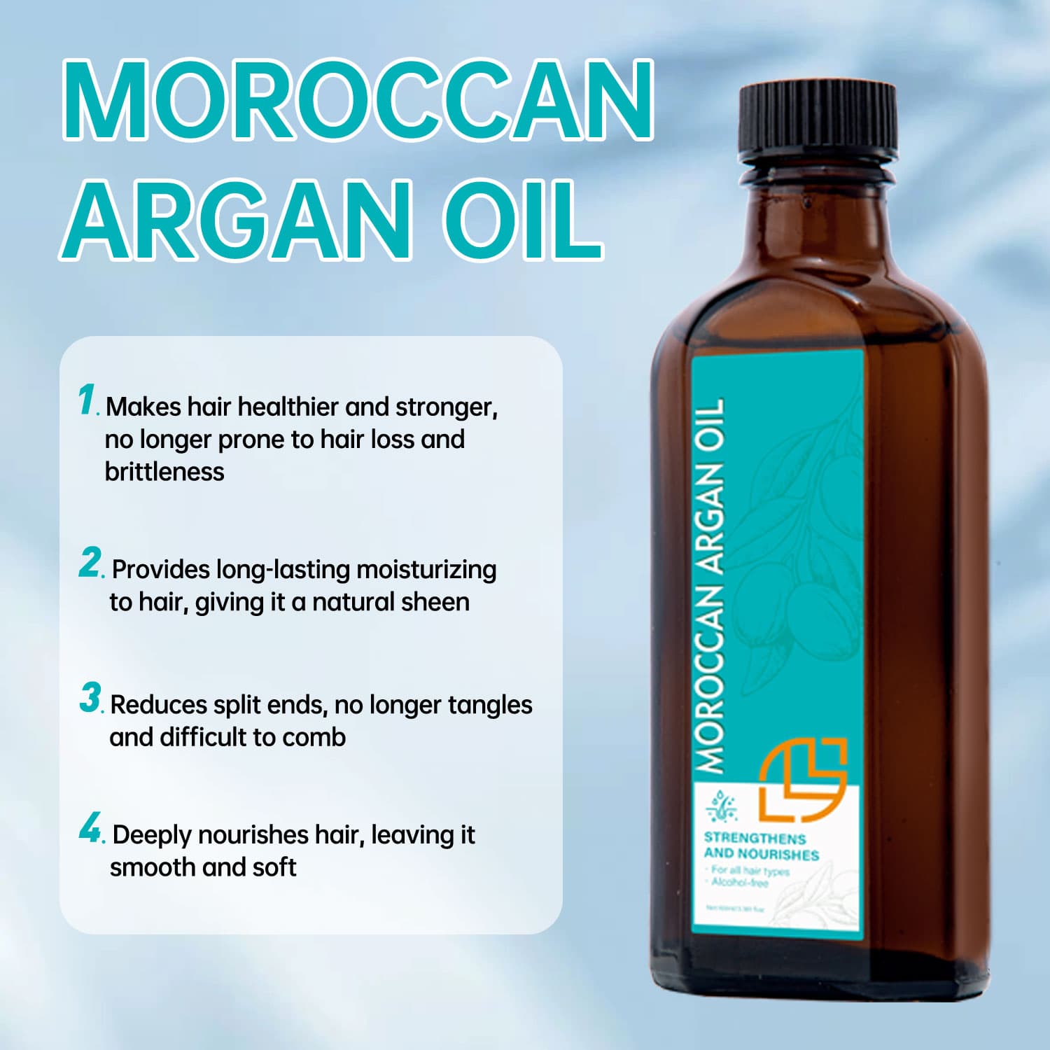 Huile d'argan marocain pour cheveux, routine afro