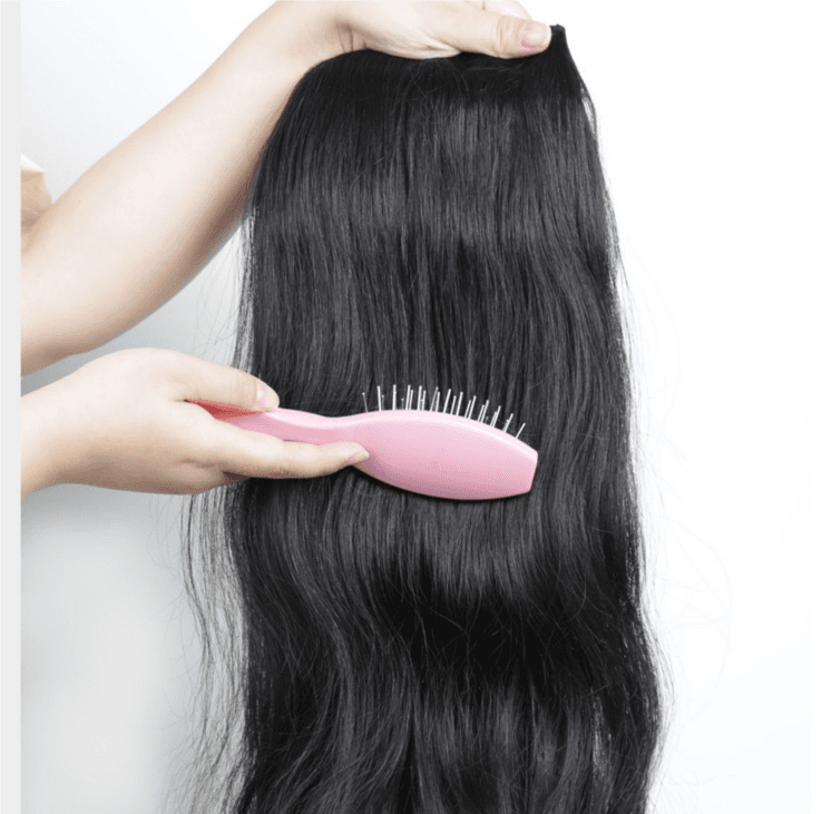 Topper extension bouclée cheveux humains 45 cm