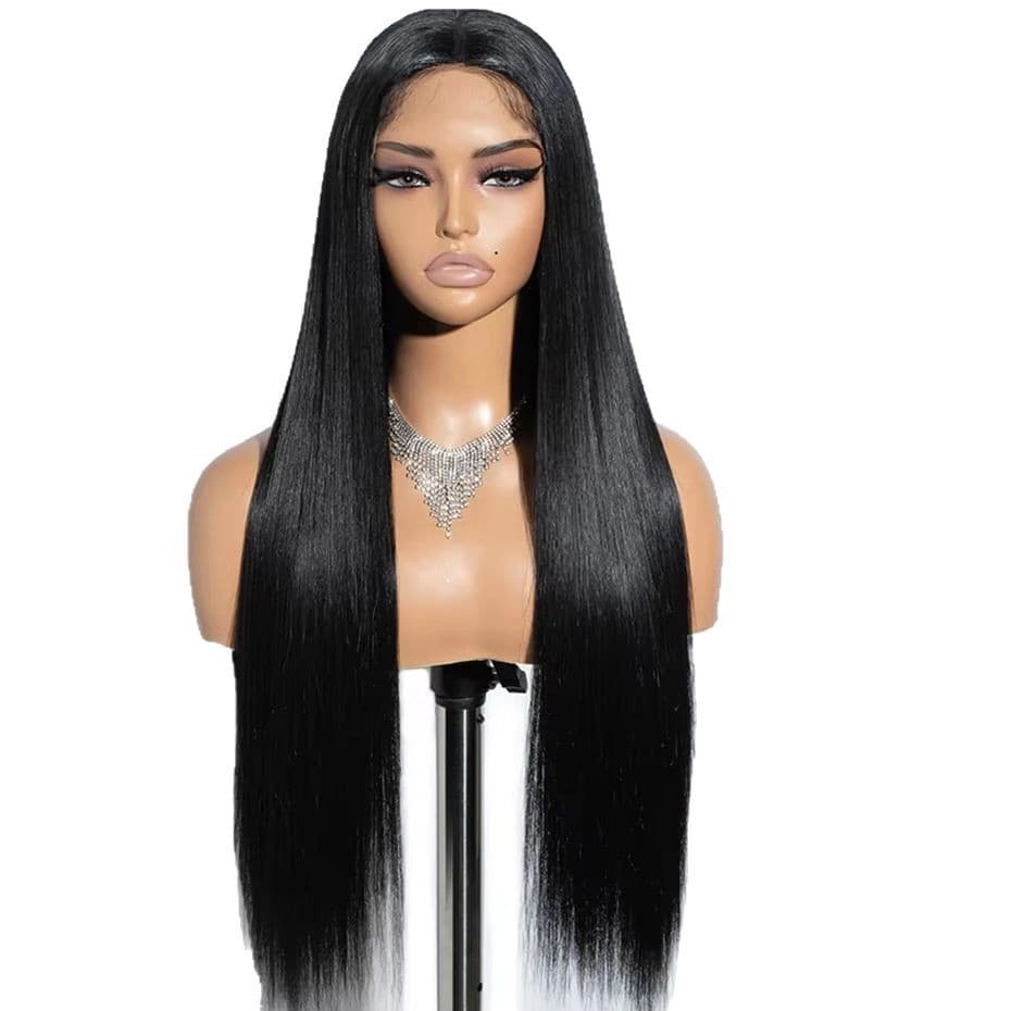 Perruque glueless cheveux humains lisse, densités multiples