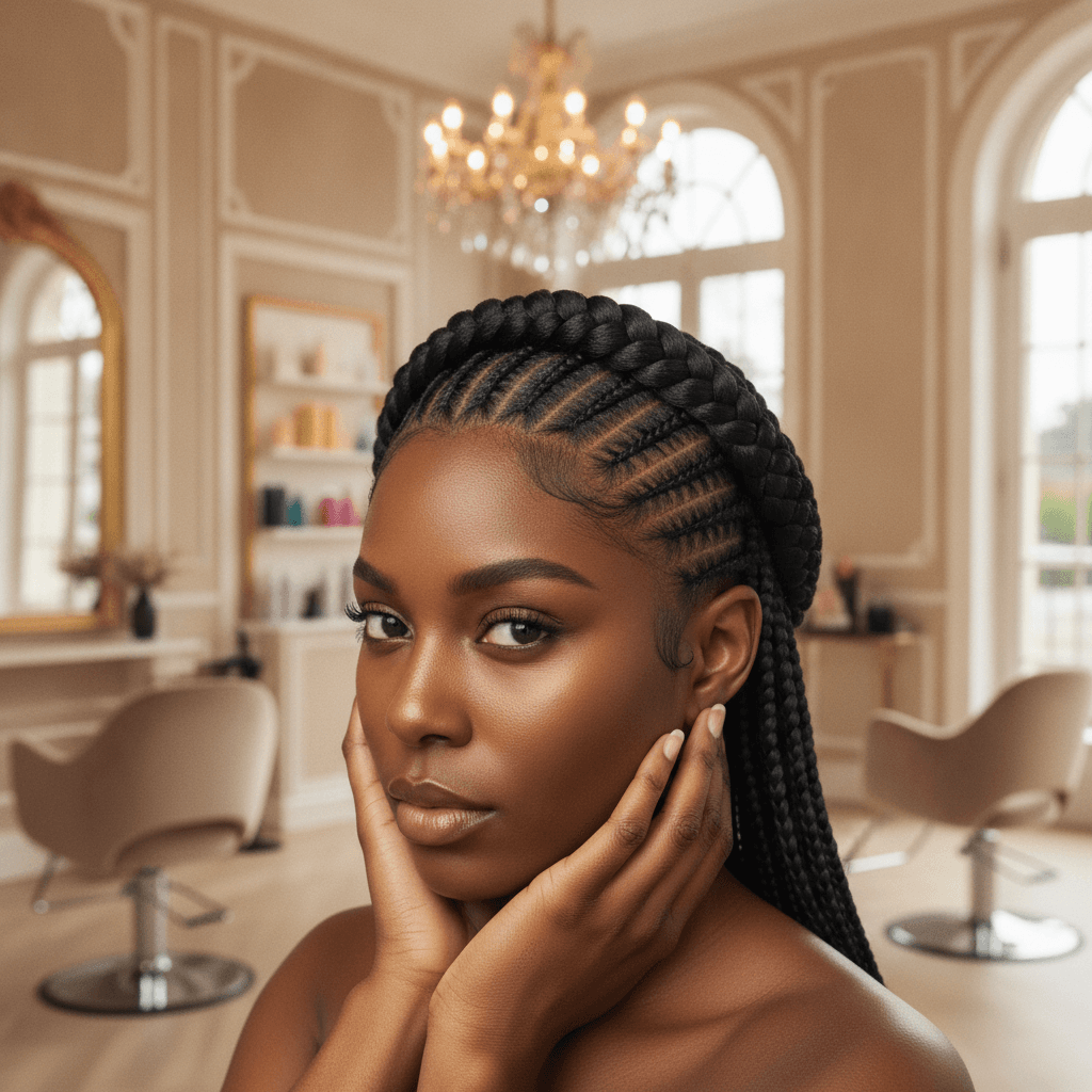 Halo Braids (crown braids)