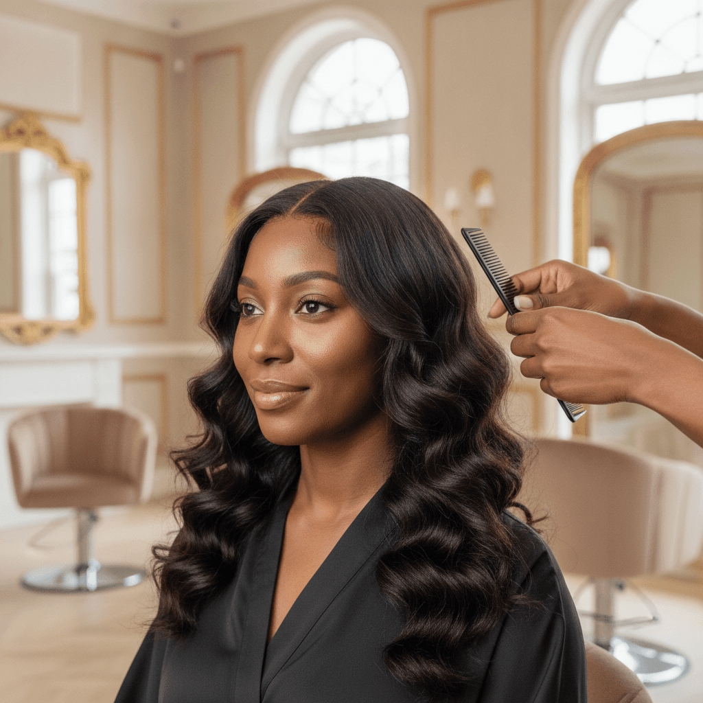 Pose perruque lace closure