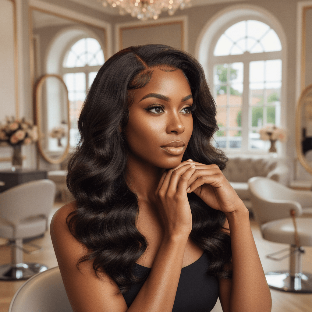 Pose perruque lace frontal