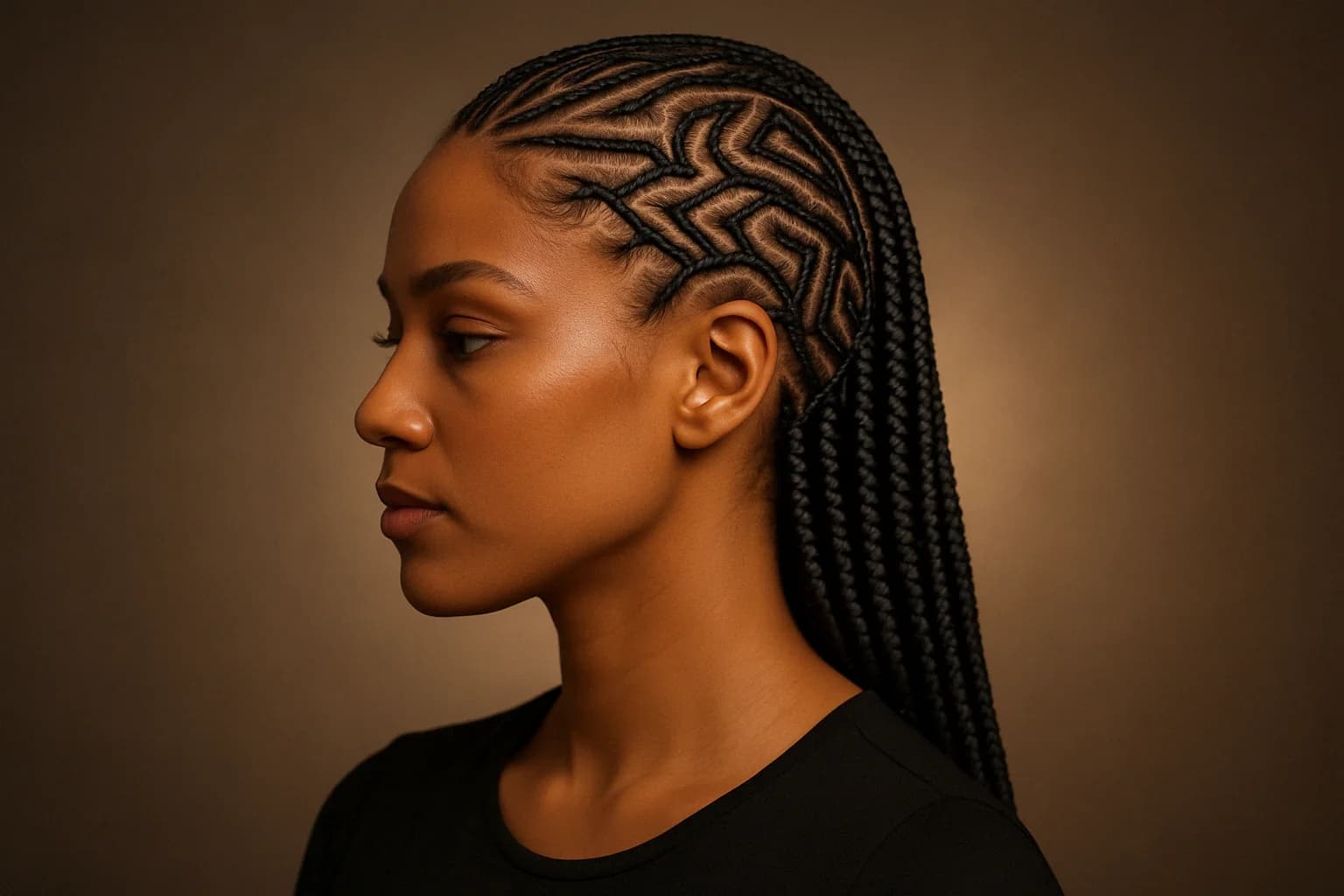 Geometric Pattern Cornrows
