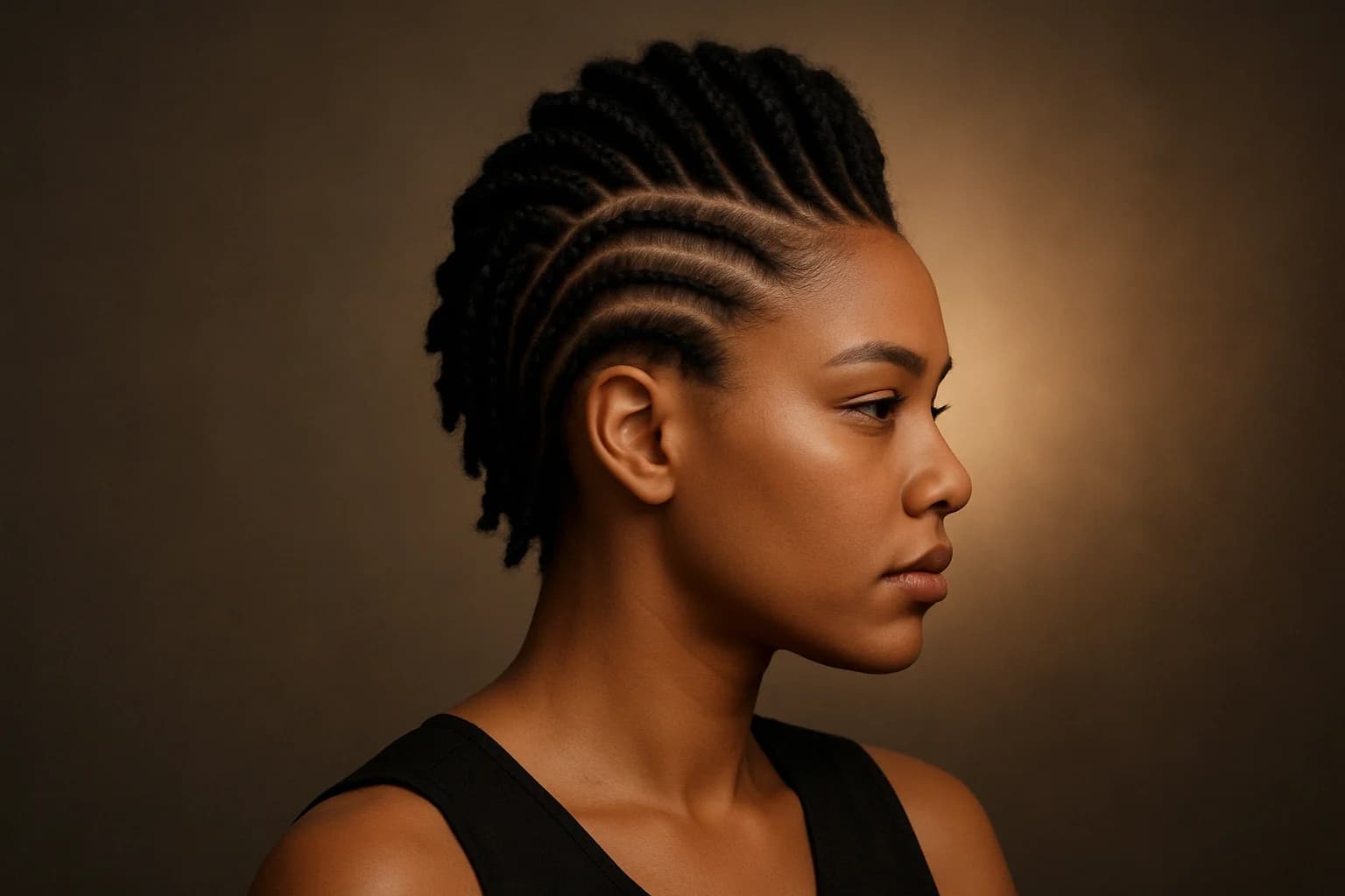 Faux Hawk Cornrows