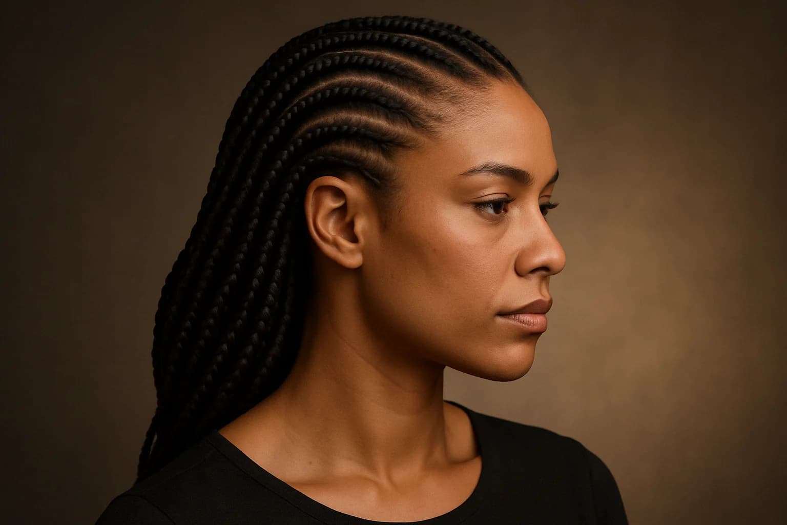 Side Swept Braids