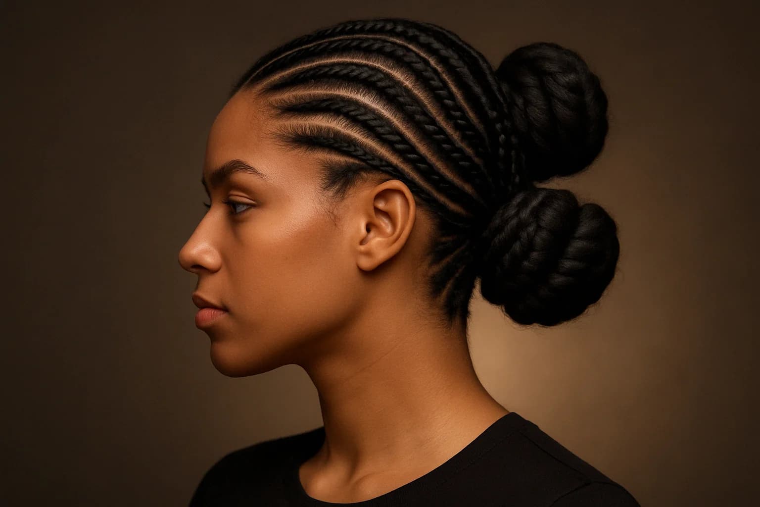 Double Bun Braids